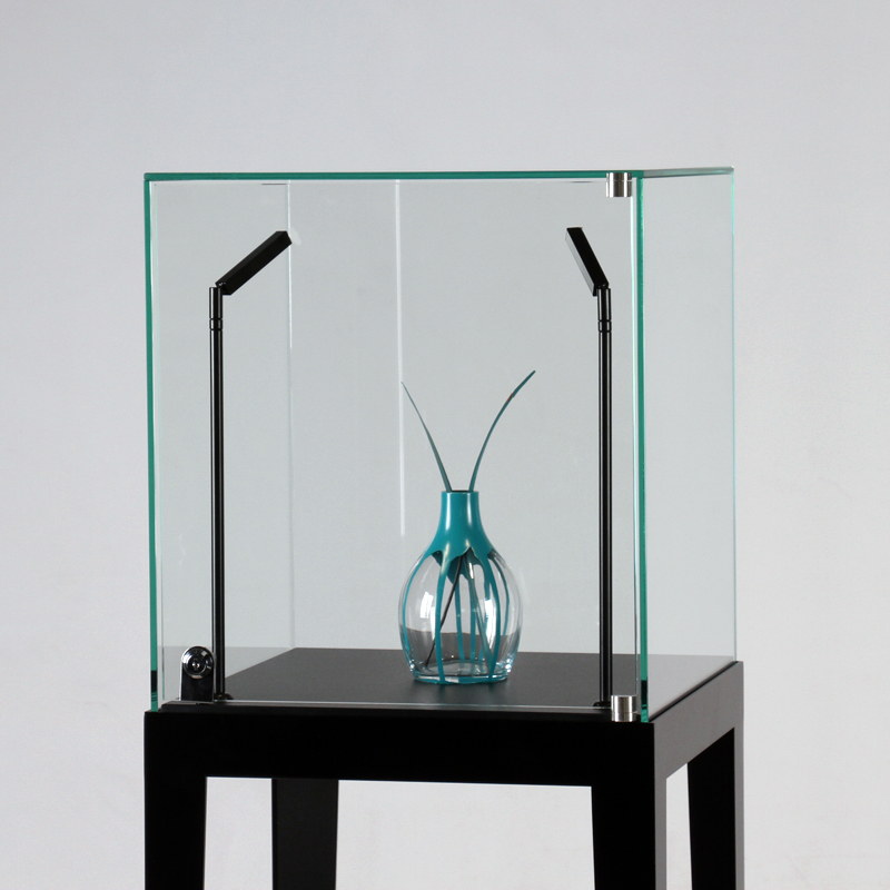 Glasvitrine für Dekoration mit Tischgestell