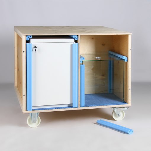 Transportbox für Glasvitrine